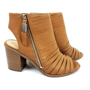 Circus -By SAM EDELMAN  "Kesler-Open Toe Ankle Shoe Booties Size 8.5